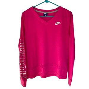 Nike long sleeve shirt Small Pink